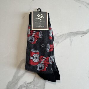 Socksmith Men's Crew Socks Crushing It Beer Cans Gift For Him Novelty Footwear